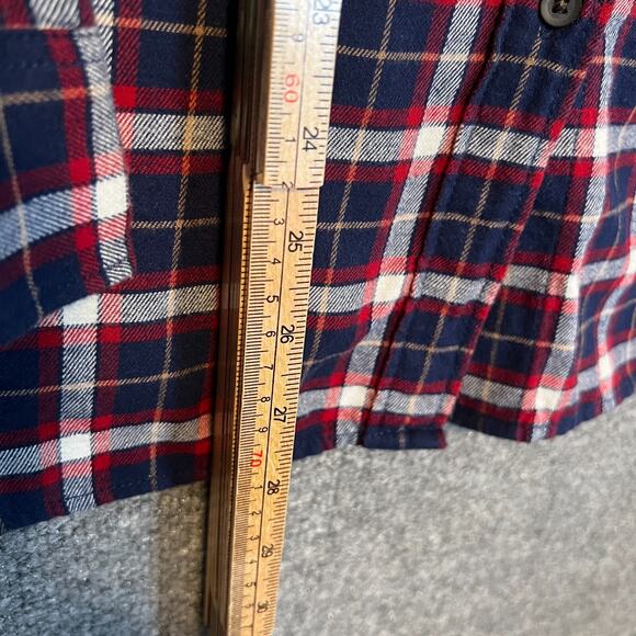 Uniqlo Shirt Mens XL Blue Flannel Plaid Long Sleeve Button Up Soft Casual - Picture 5 of 9
